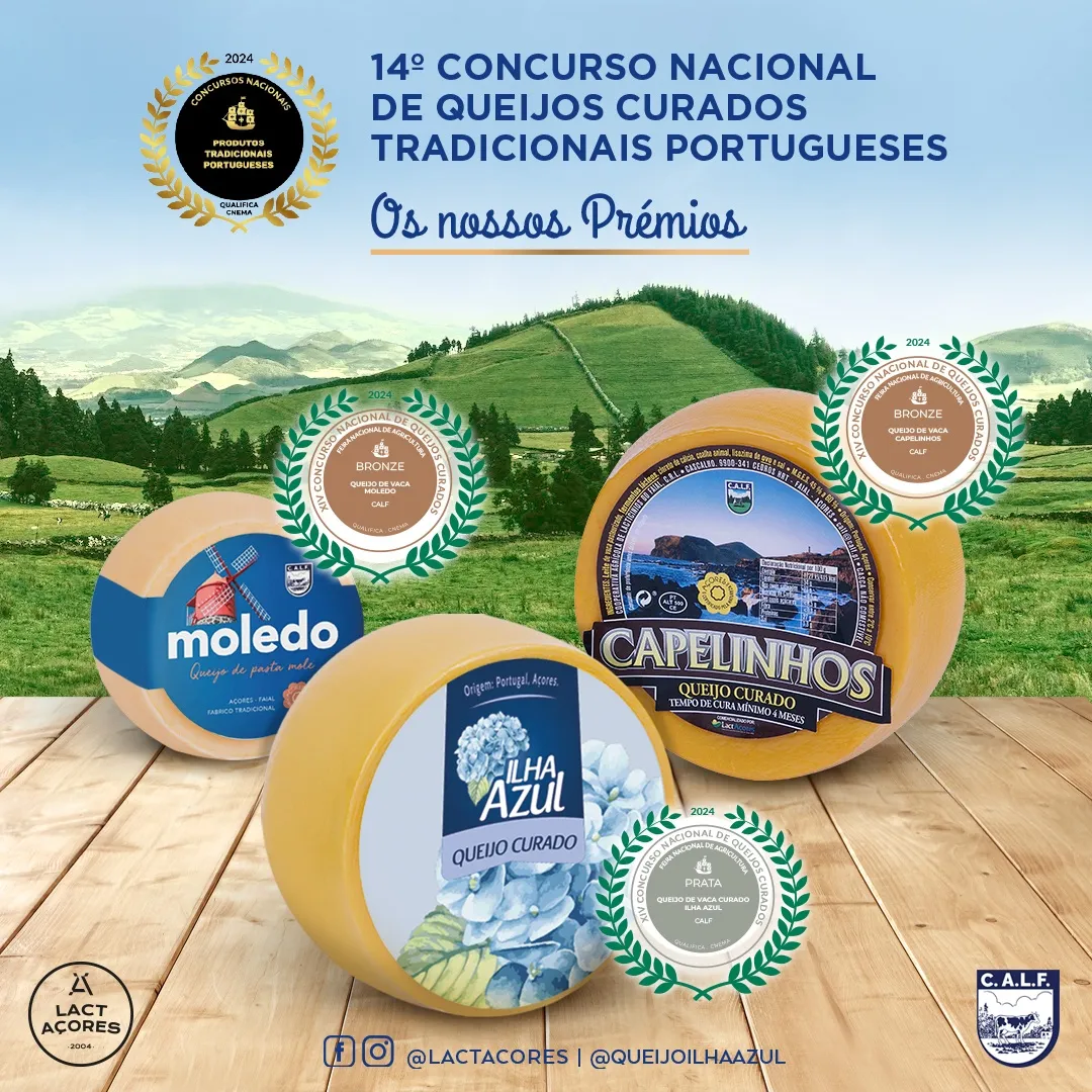 Cheeses from São Miguel, São Jorge and Faial receive awards at the 14th National Competition of Traditional Portuguese Long Ripened Cheeses