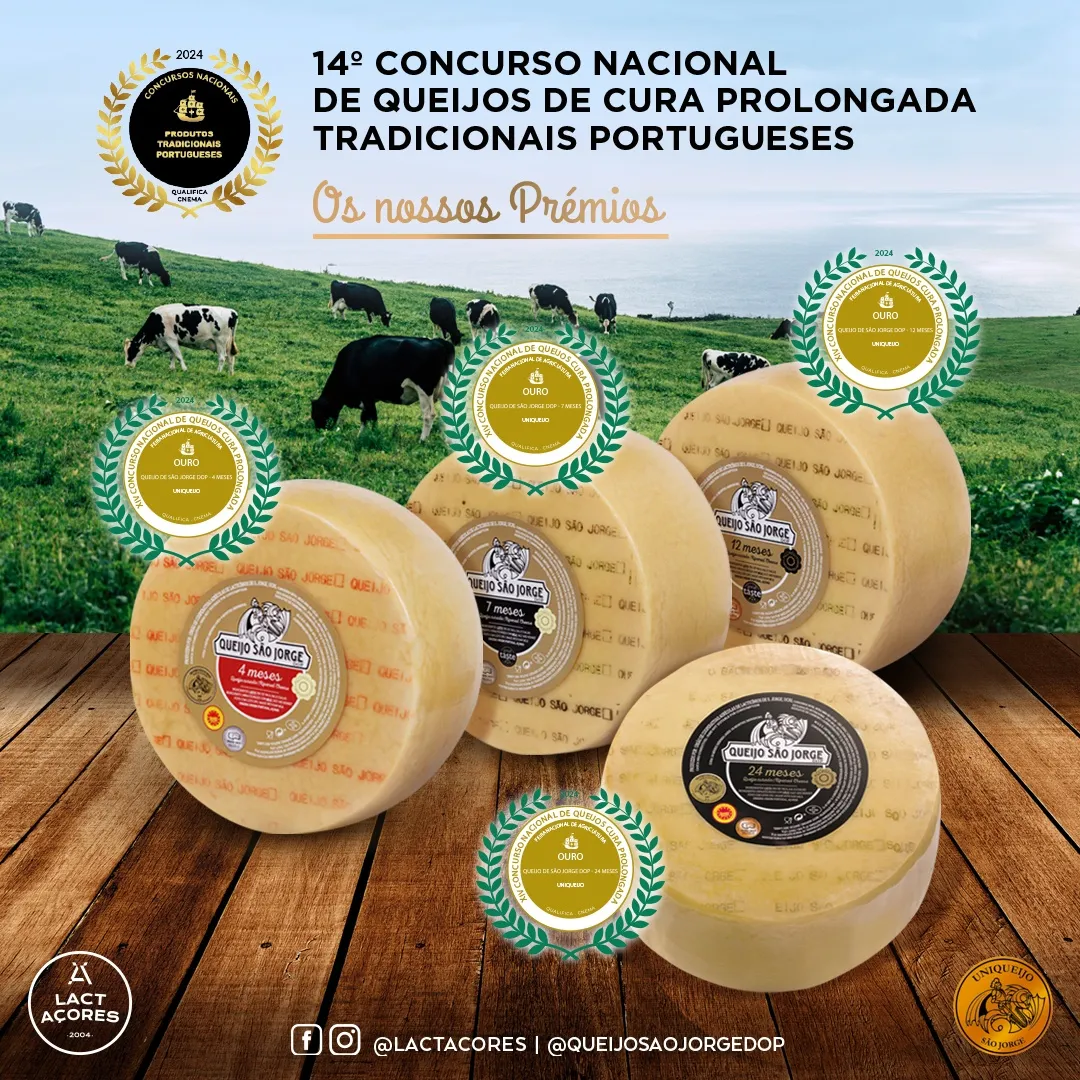 Cheeses from São Miguel, São Jorge and Faial receive awards at the 14th National Competition of Traditional Portuguese Long Ripened Cheeses
